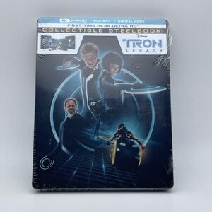 NEW Tron Legacy Limited Edition Steelbook (4K UHD + Blu-ray‎ + Digital) SEALED